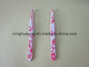 Ss-T80-5 Eyebrow Tweezers with Heat Transfer Pattern Printing