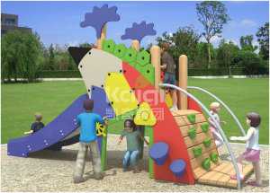 Kaiqi Back Yard, Garden, Residential Park Outdoor Playground in Wooden and PE